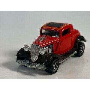 Vintage Hot Wheels Red 1934 Ford Hot Rod Hi-Raker Yellow Flames 1979